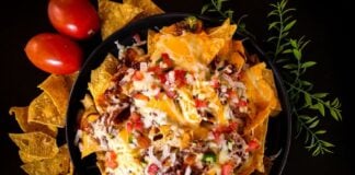 The history of nachos on a plate