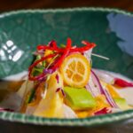 A plate of ceviche