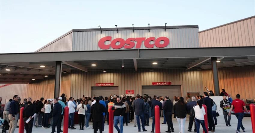 Façade of a Costco store