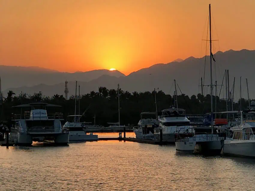 The 'Marina' in Nuevo Vallarta, in Jalisco's Riviera Nayarit, Mexico