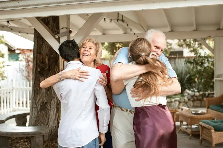 A family hug