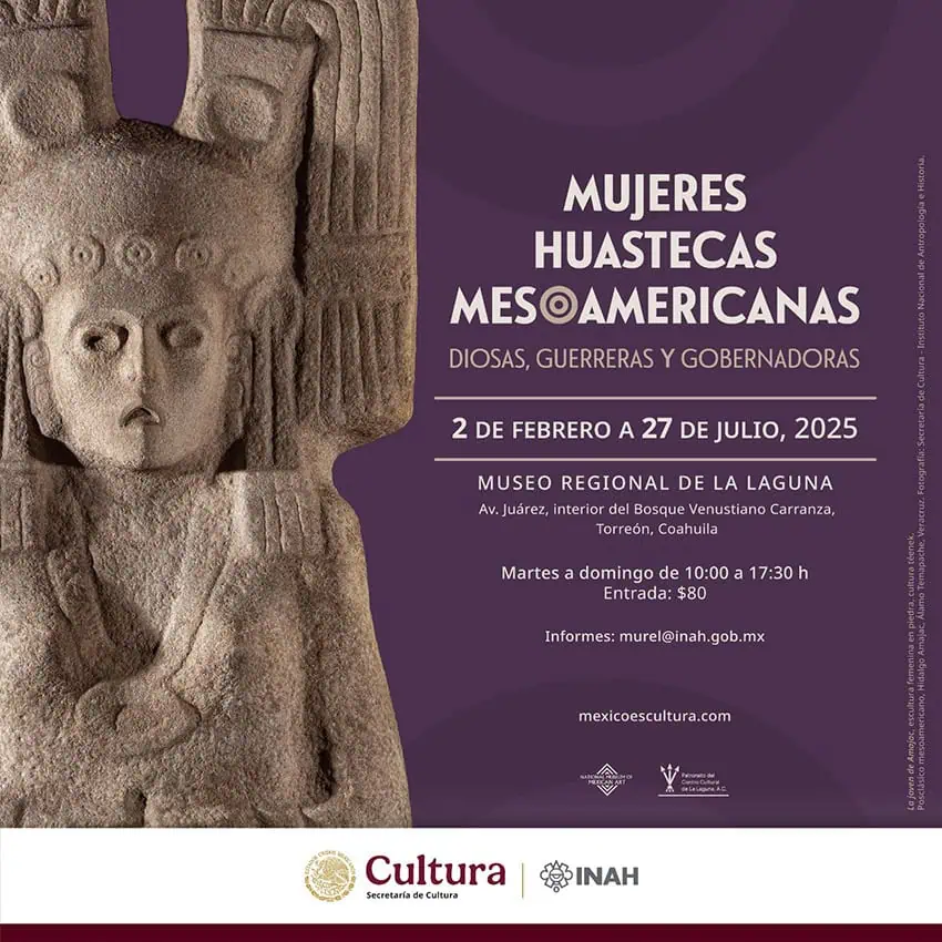 A poster for an archaeological exhibition on women in Huastec society