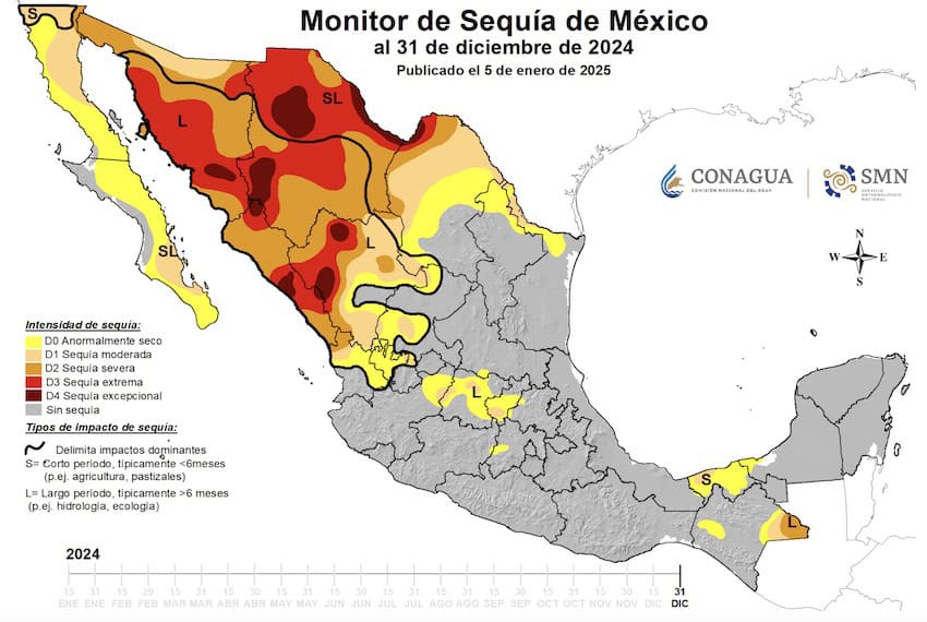 Drought monitor December 2024