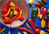 A colorful selection of Mexican chile varieties used for food in Mexico