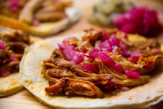 Yucatán cochinita pibil tacos