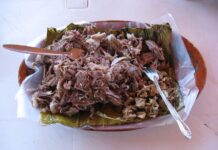 Plate of Hidalgo barbacoa