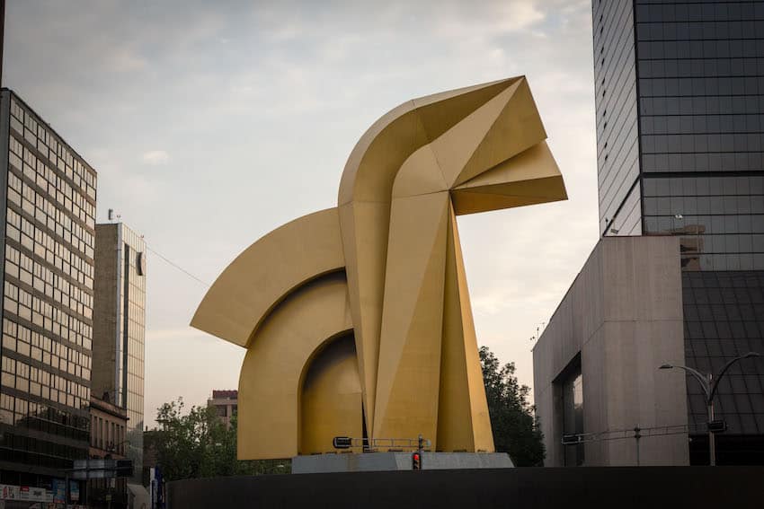 “El Caballito” on Mexico City’s Reforma Avenue is one of Sebastián's most famous works. 