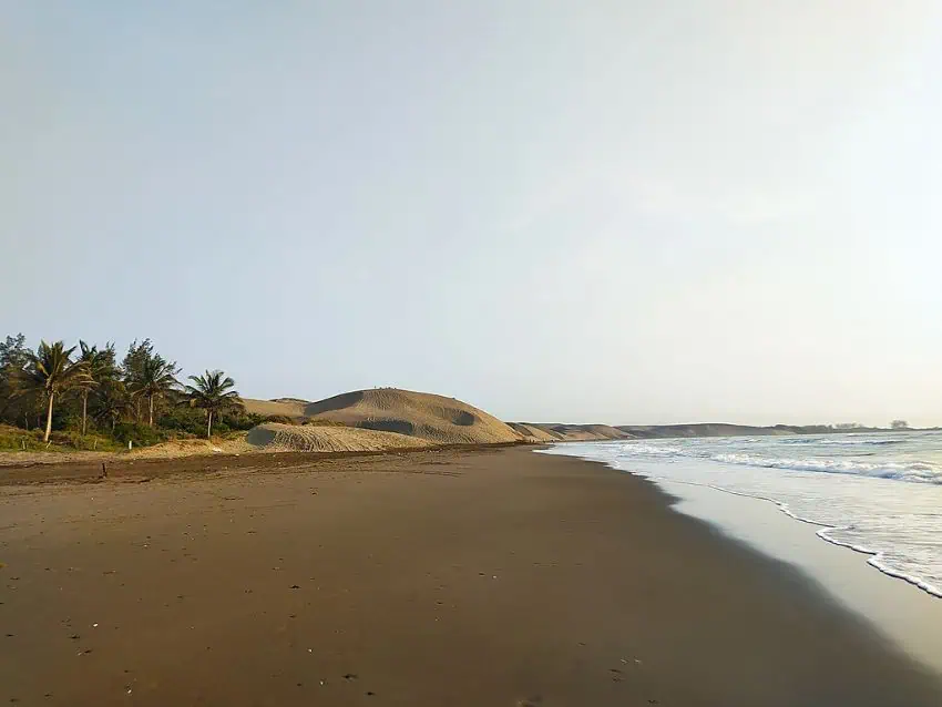 Sand dunes in Chachalacas Veracruz