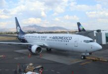 An Aeroméxico airplane