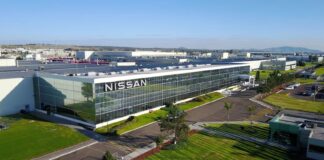 A Nissan factory in Aguascalientes, Mexico