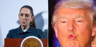 Claudia Sheinbaum and Donald Trump