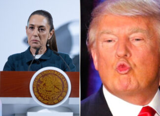 Claudia Sheinbaum and Donald Trump