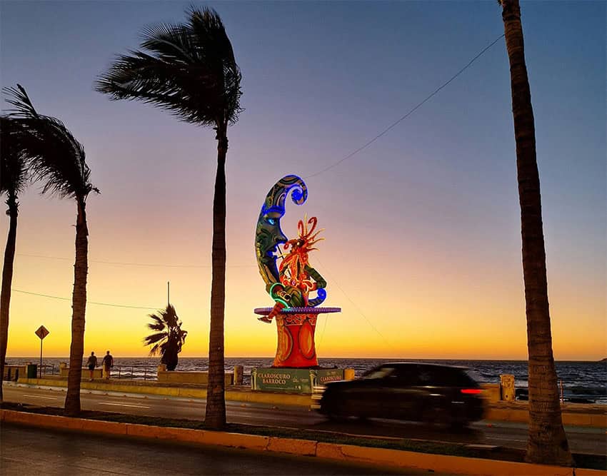 A Carnival "monigote" statue in Mazatlán, Sinaloa. 