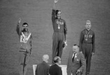 1968 Olympic Mexico racewalking winners podium