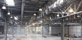 An empty warehouse or industrial space in Mexico