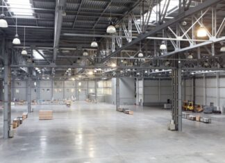 An empty warehouse or industrial space in Mexico