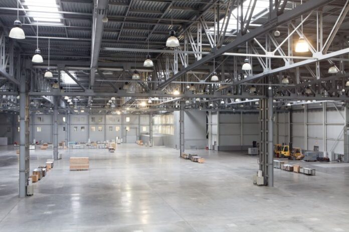 An empty warehouse or industrial space in Mexico