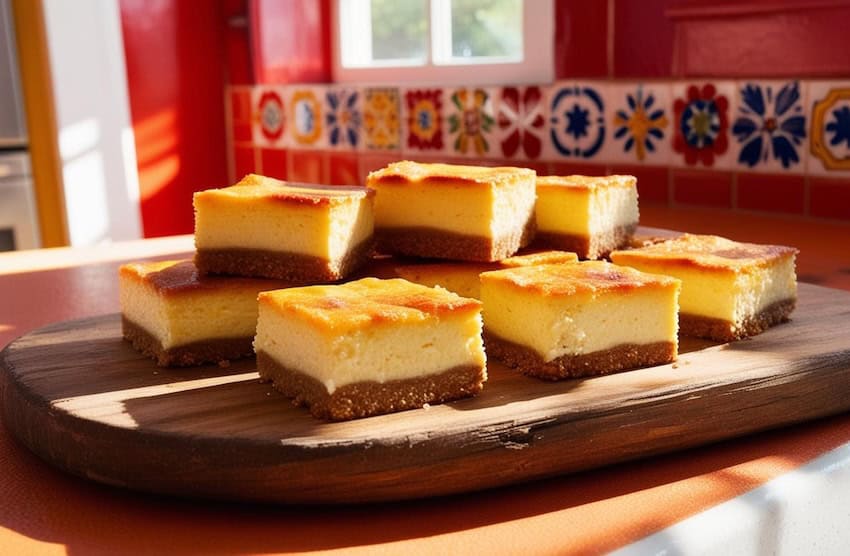 Sopaipilla cheesecake bar