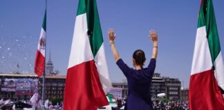 Sheinbaum addresses supporters on Sunday, March 10, 2025, in Mexico City