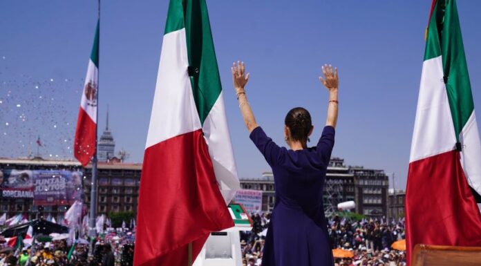 Sheinbaum addresses supporters on Sunday, March 10, 2025, in Mexico City