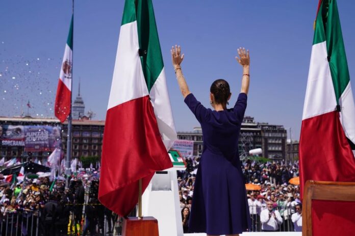 Sheinbaum addresses supporters on Sunday, March 10, 2025, in Mexico City