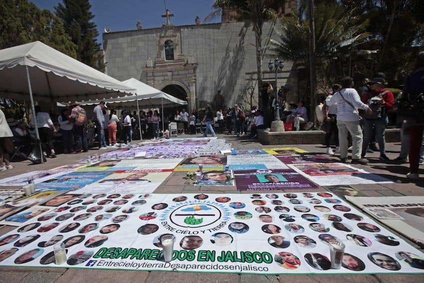 A vigil for the disappeared in Teuchitlán, Jalisco