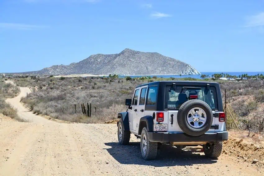 A 4x4 in the Baja desert