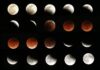 All the phases of a blood moon or total lunar eclipse in one photo