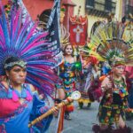 Dancers at the El Señor de la Conquista festival in San Miguel de Allende