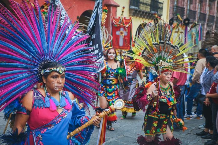 Dancers at the El Señor de la Conquista festival in San Miguel de Allende