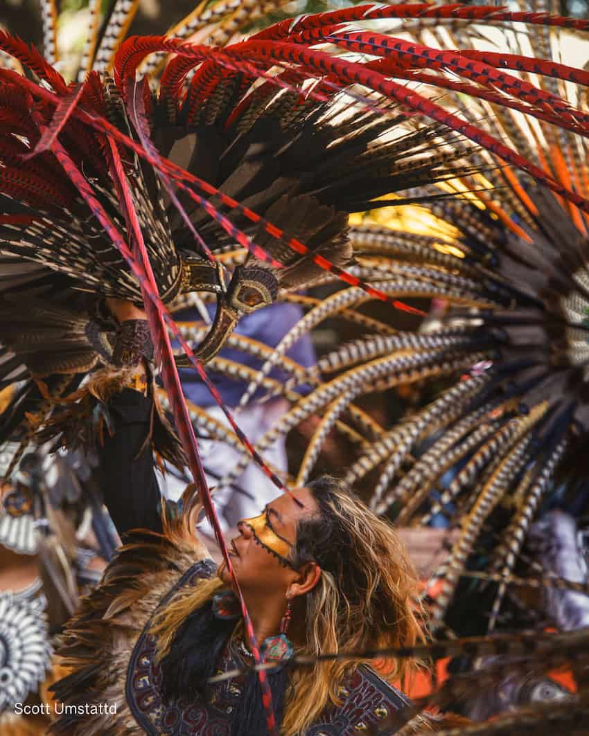 Dancers at the El Señor de la Conquista festival in San Miguel de Allende