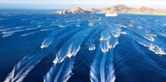 The start of the 2024 Bisbee’s Black and Blue in Cabo San Lucas