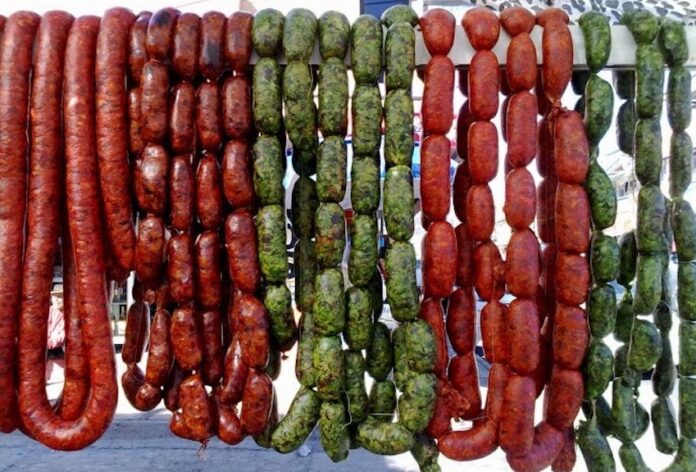 Various shades of Mexican chorizo