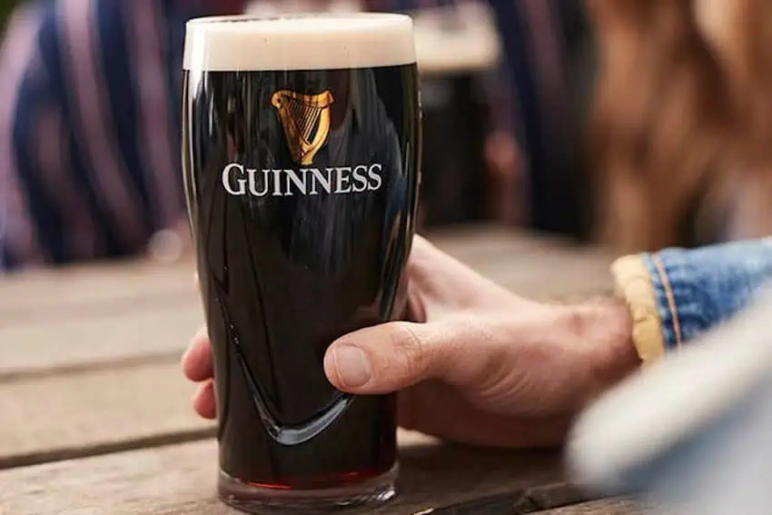 A pint of Guinness