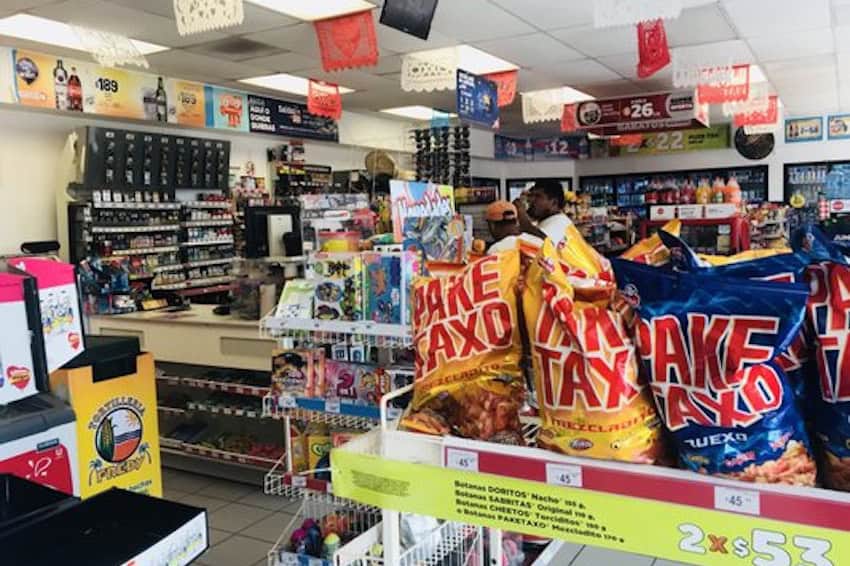 The interior of an Oxxo convenience store