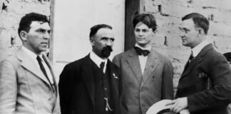 Felix Sommerfeld, Francisco I. Madero and two other men.