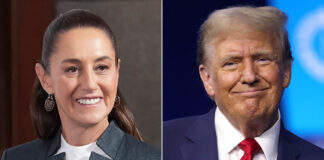 President Claudia Sheinbaum and Donald Trump