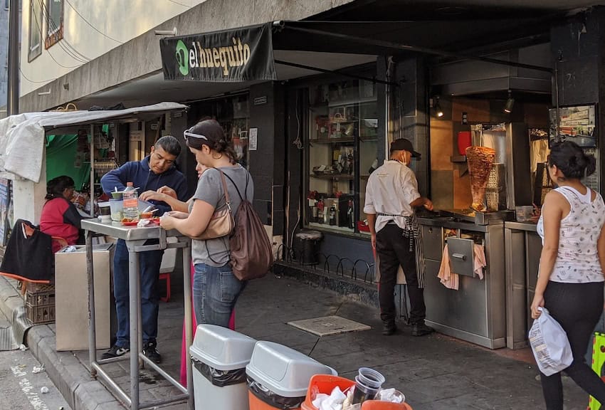 El original El Huequito Taqueria en la Ciudad de México