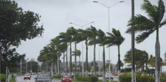 hurricane season in Campeche, Mexico
