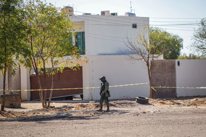 cordoned off crime scene