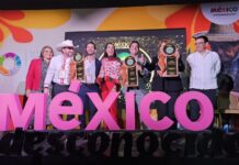 Mexico's Tourism Minister Josefina Rodríguez Zamora (center) joined in on México Desconocido's celebration of the 2025 "Best of Mexico" awards ceremony on Tuesday.
