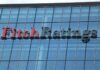 The words Fitch Ratings on an office building