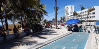 The Mazatlán malecón during carnaval