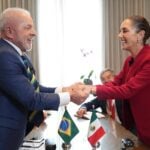 President of Brazil Luiz Lula da Silva and President of Mexico Claudia Sheinbaum