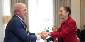 President of Brazil Luiz Lula da Silva and President of Mexico Claudia Sheinbaum