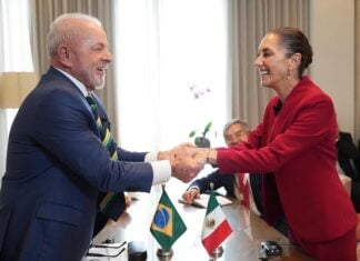President of Brazil Luiz Lula da Silva and President of Mexico Claudia Sheinbaum