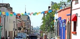 Street in Oaxaca Historic Center