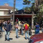 Mazatlán locals protest outside the home of a supposed gringo