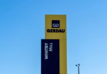Building top with Gerdau logo.