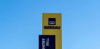 Building top with Gerdau logo.